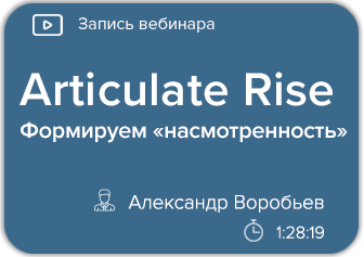 Articulate Rise. Формируем «насмотренность»